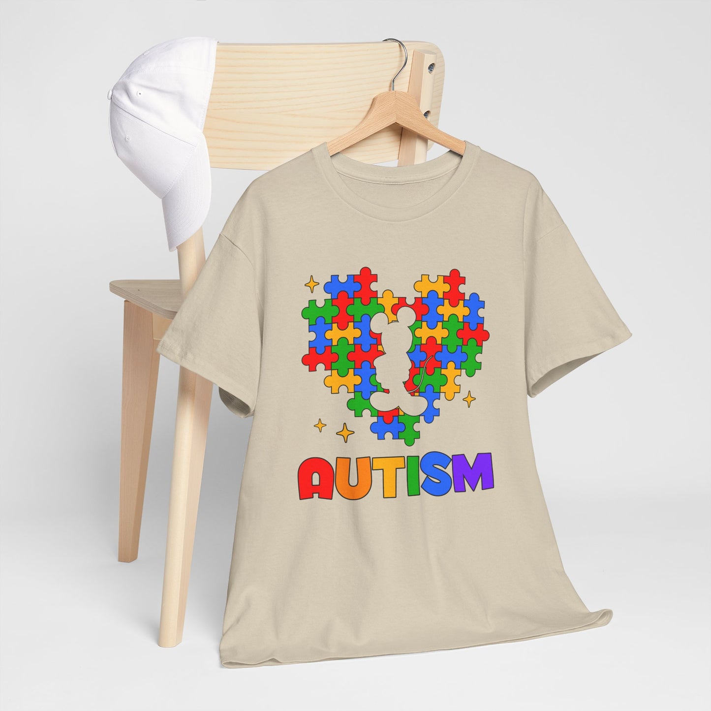 Autism Puzzle Heart T-Shirt — Colorful Support Tee