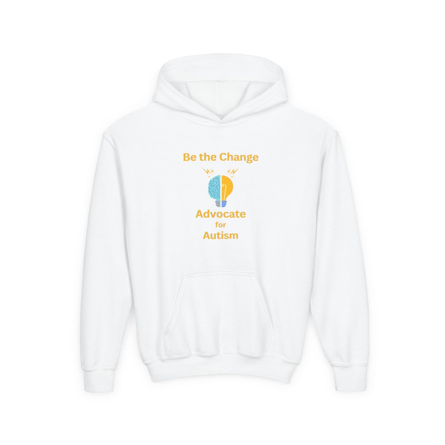 Youth Autism Advocate Hoodie — "Be the Change" Awareness Sweatshirt