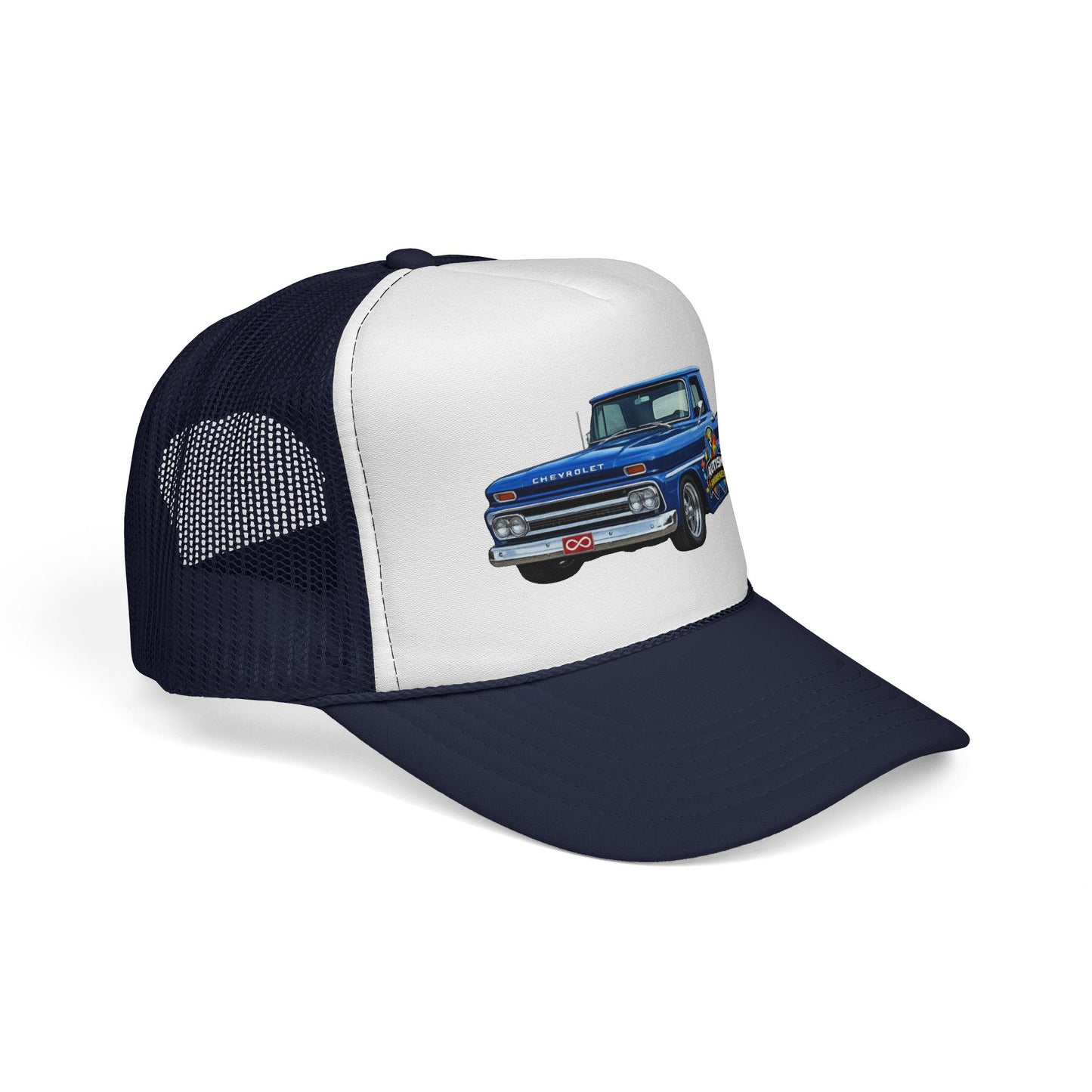 Tim’s Truck- Vintage Blue Pickup Trucker Cap — Classic Retro Truck Mesh Hat