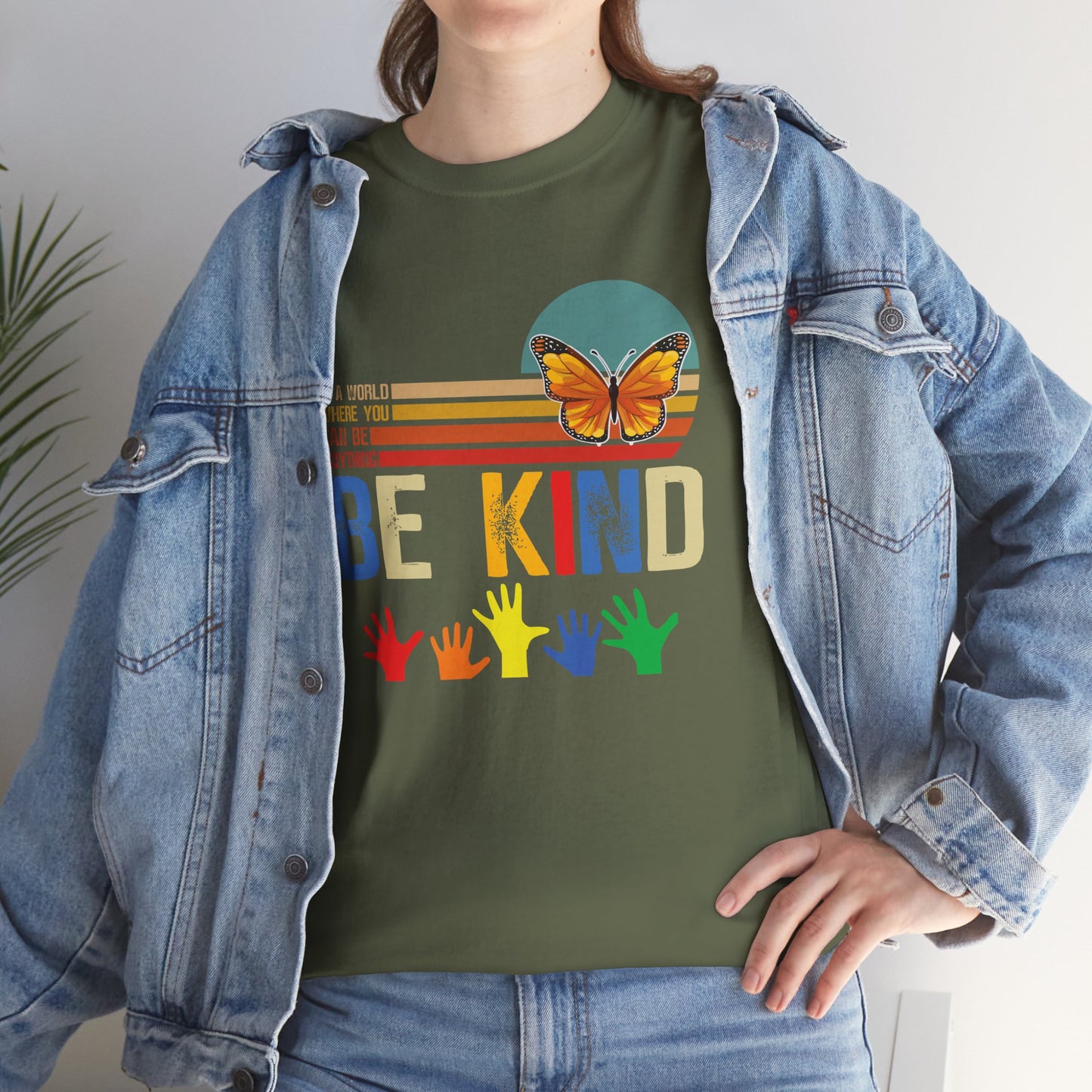 Be Kind Unisex Heavy Cotton Tee - Colorful Inspirational T-Shirt