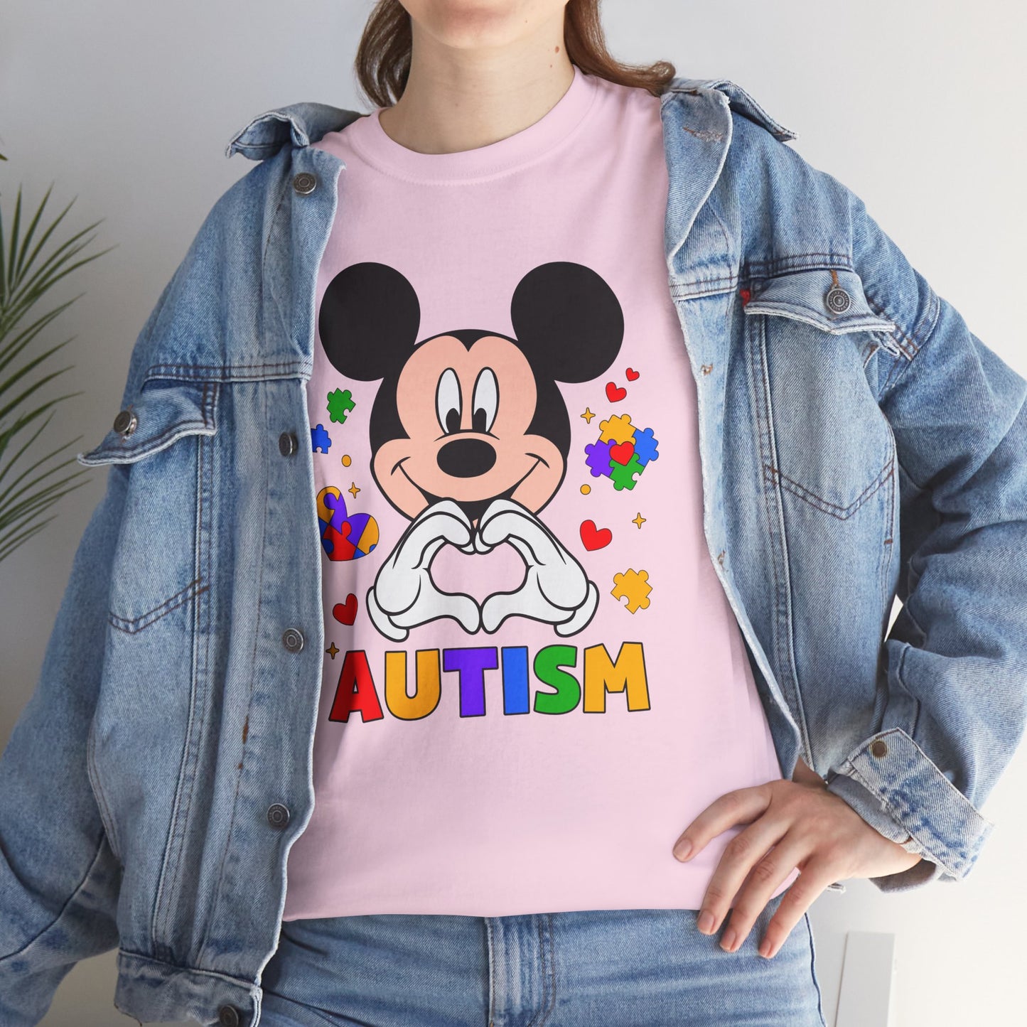 Autism Awareness T-Shirt — Colorful Puzzle Heart Design
