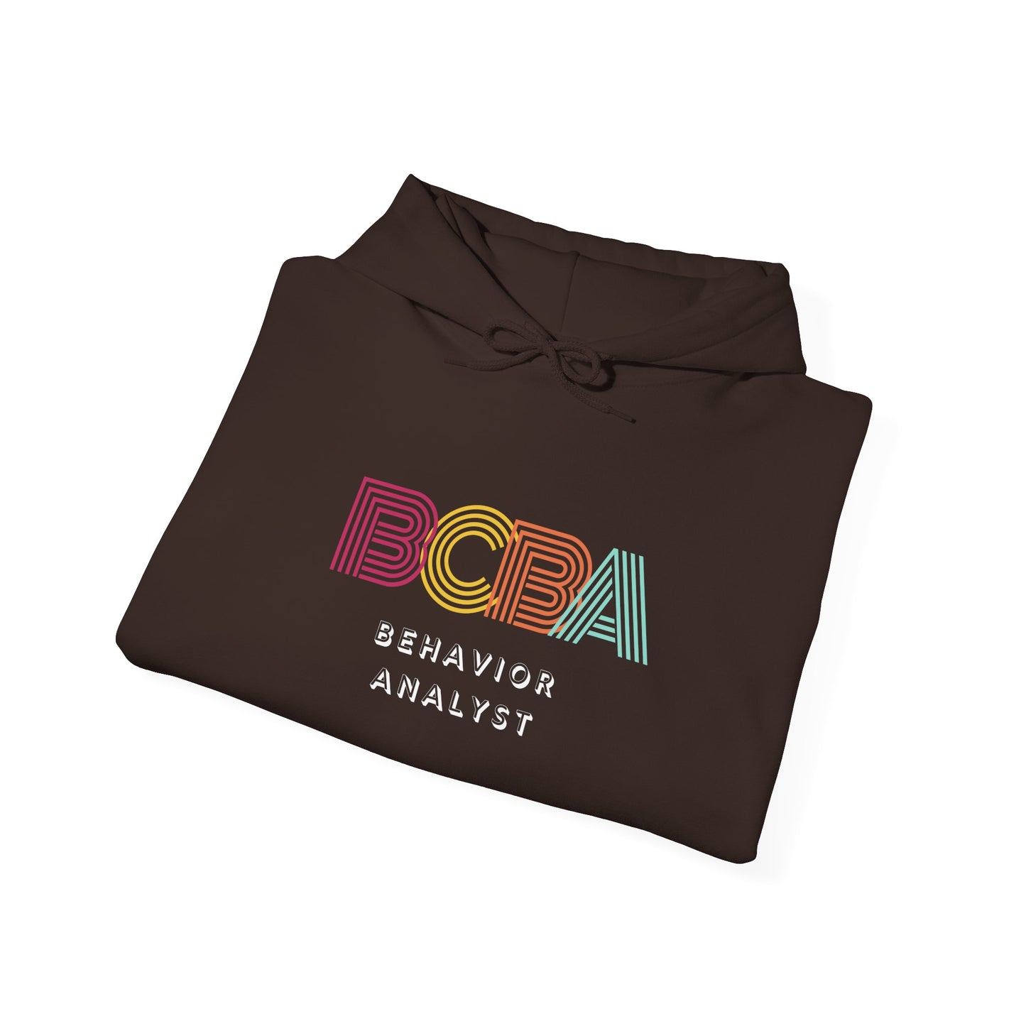 BCBA Retro Rainbow Hoodie — Kids & Adult ABA Therapist Pullover