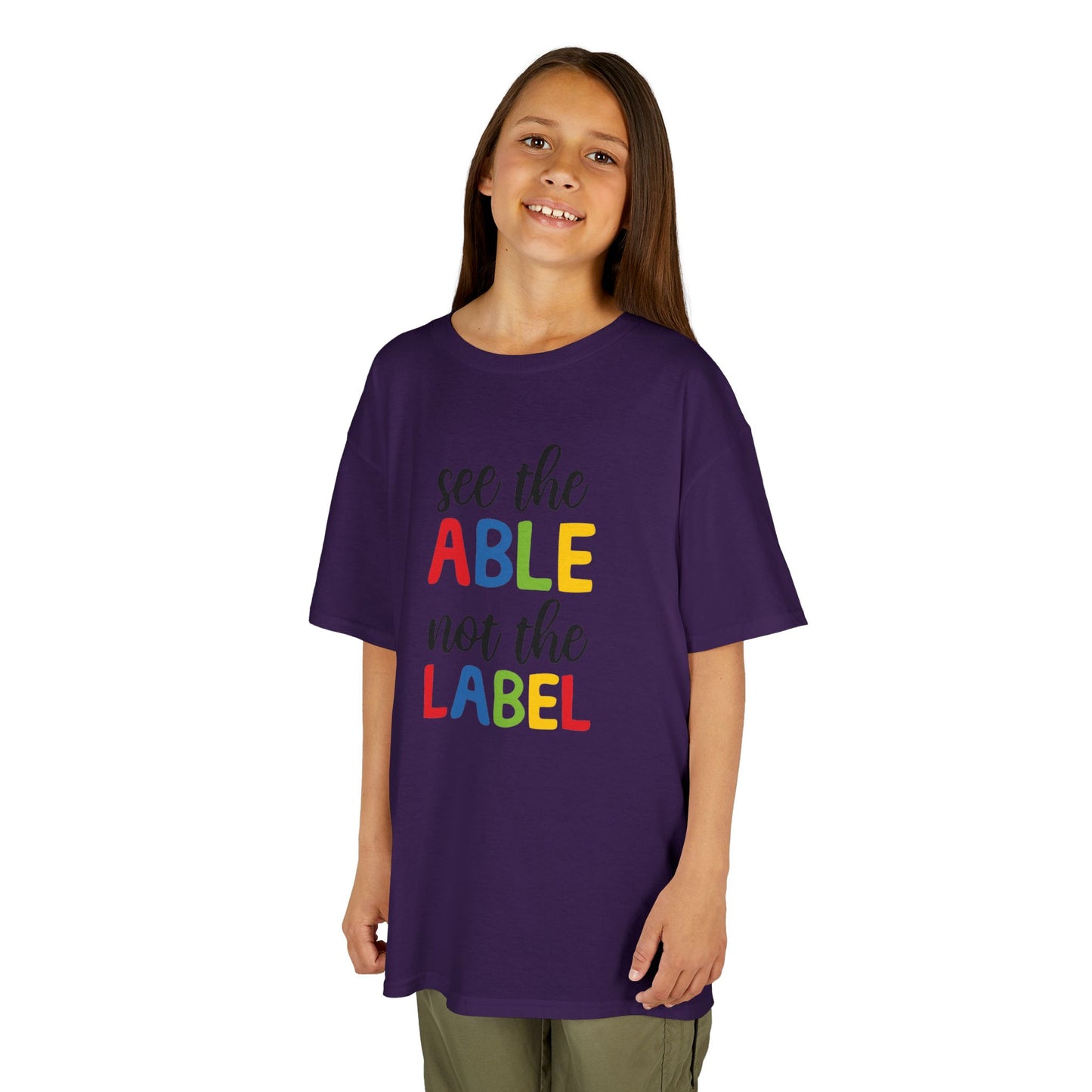 Kids Inspirational Tee - 'See the Able, Not the Label'