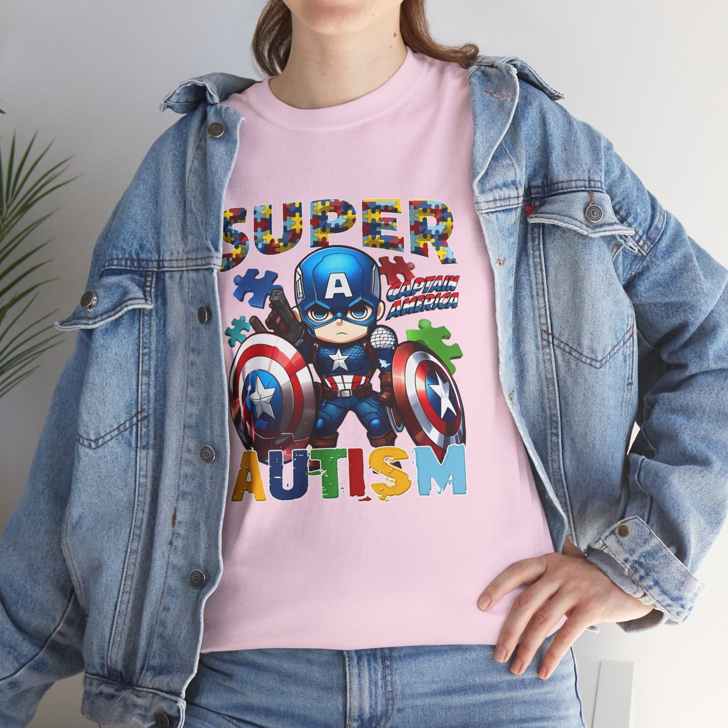 Autism Superhero T-Shirt — "Super Autism" Captain Hero Tee for Kids & Supporters