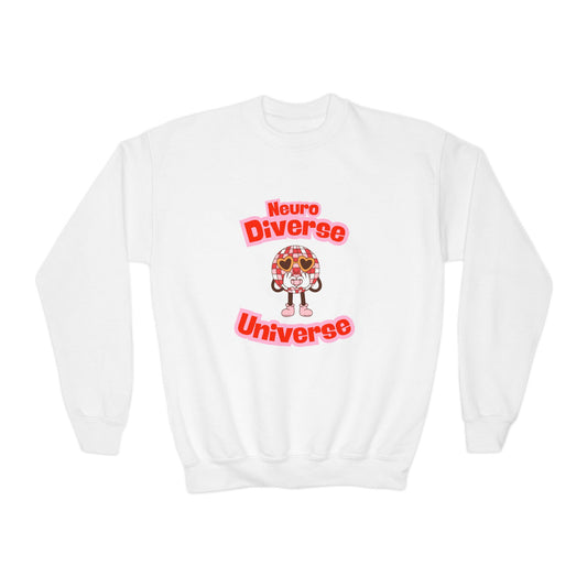Neuro Diverse Universe Youth Crewneck Sweatshirt