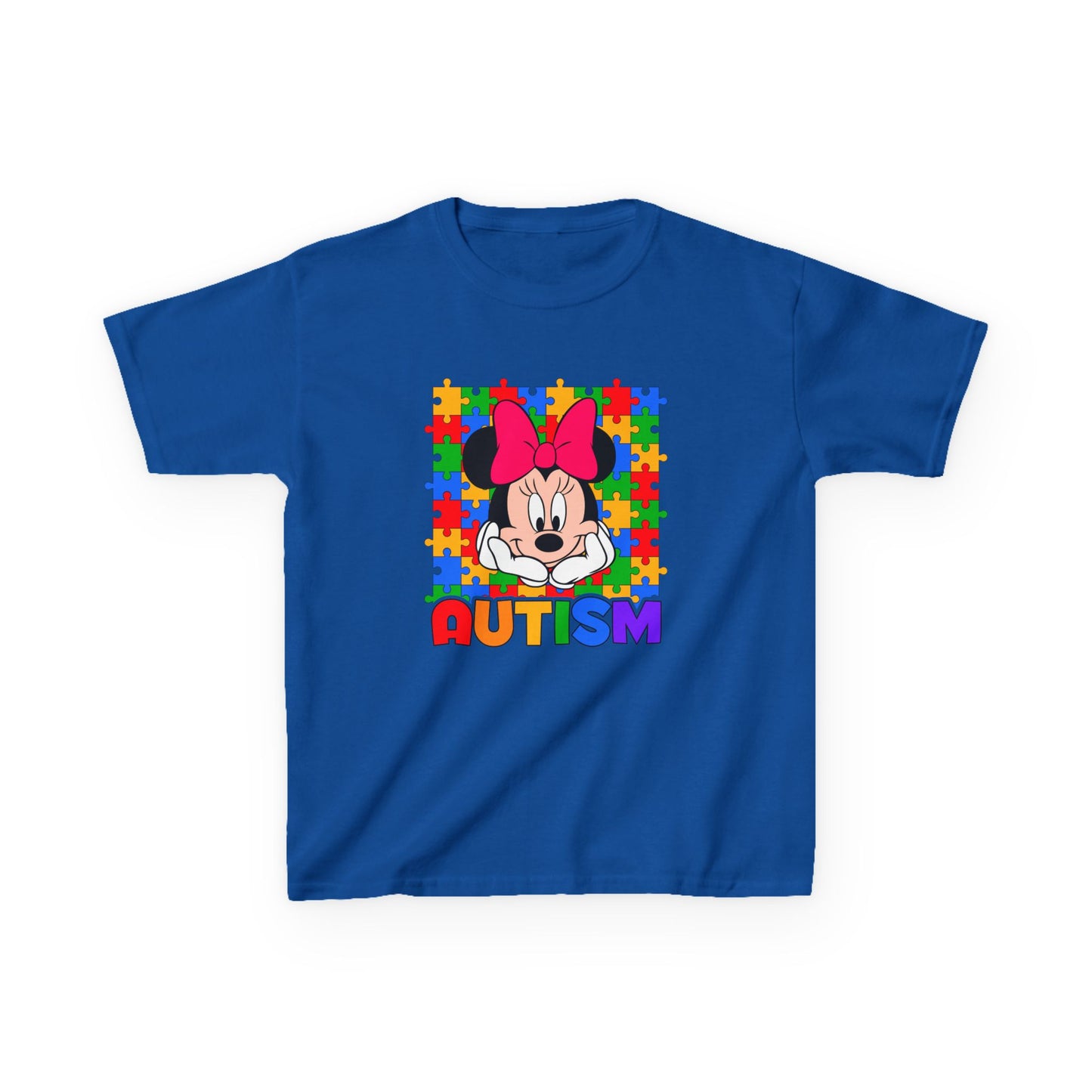 Kids Tee — Colorful Puzzle Autism Support Shirt
