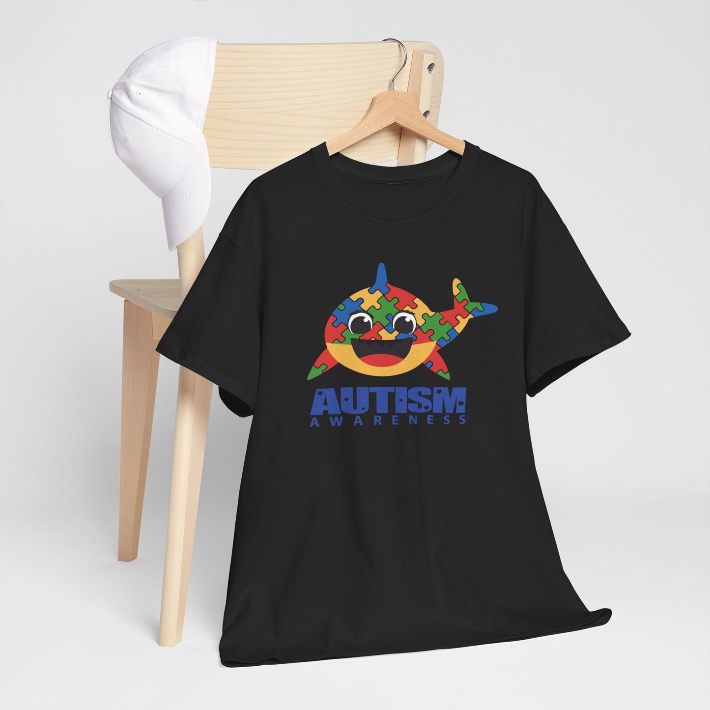T-Shirt Baby Shark Autism Awareness Unisex Heavy Cotton Tee