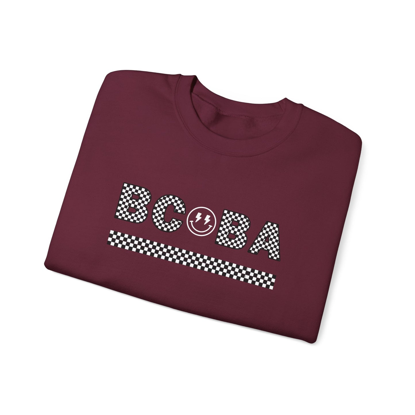 BCBA Smiley Checkered Crewneck Sweatshirt