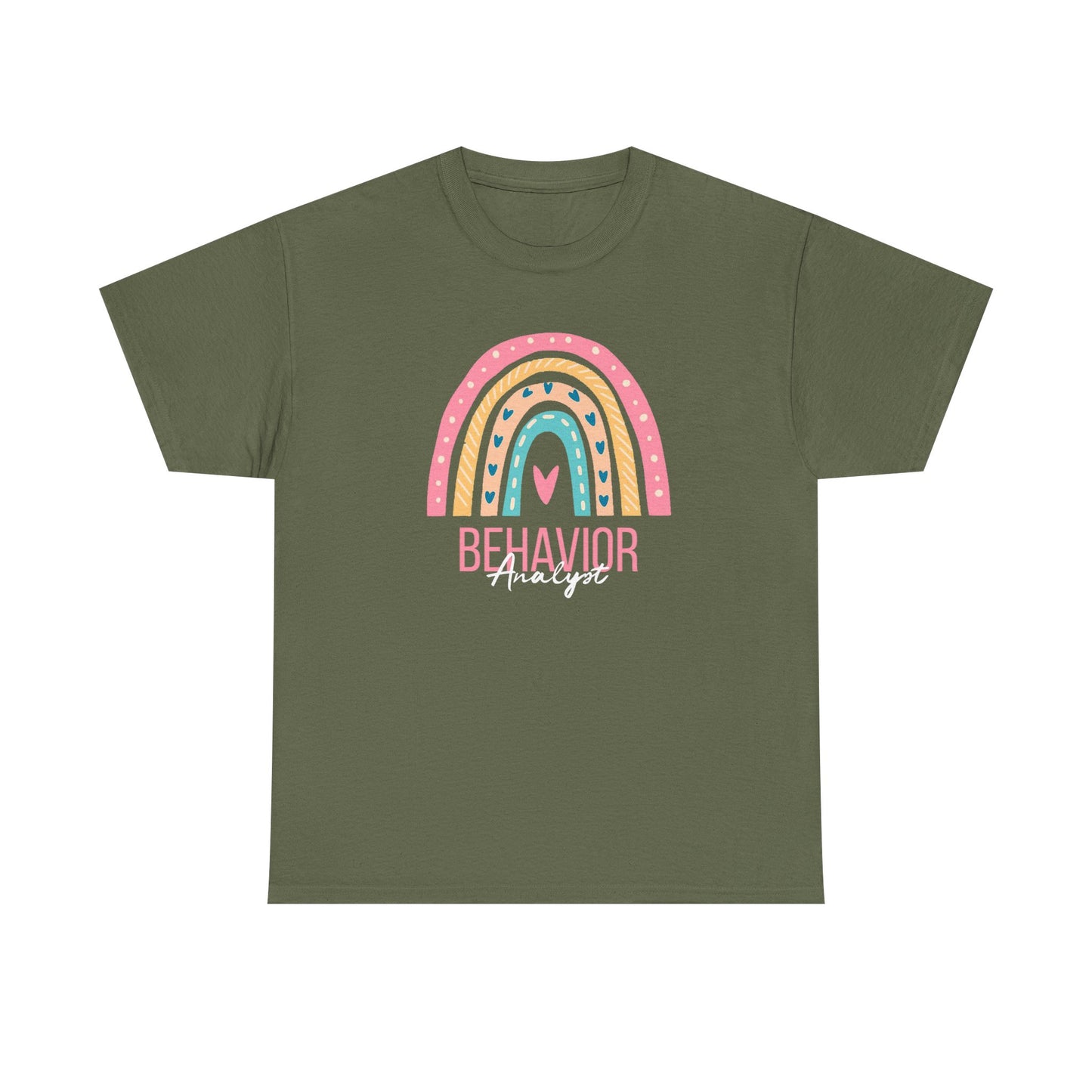Behavior Analyst Rainbow T-Shirt – Cute Pastel ABA Tee for Teachers & Therapists