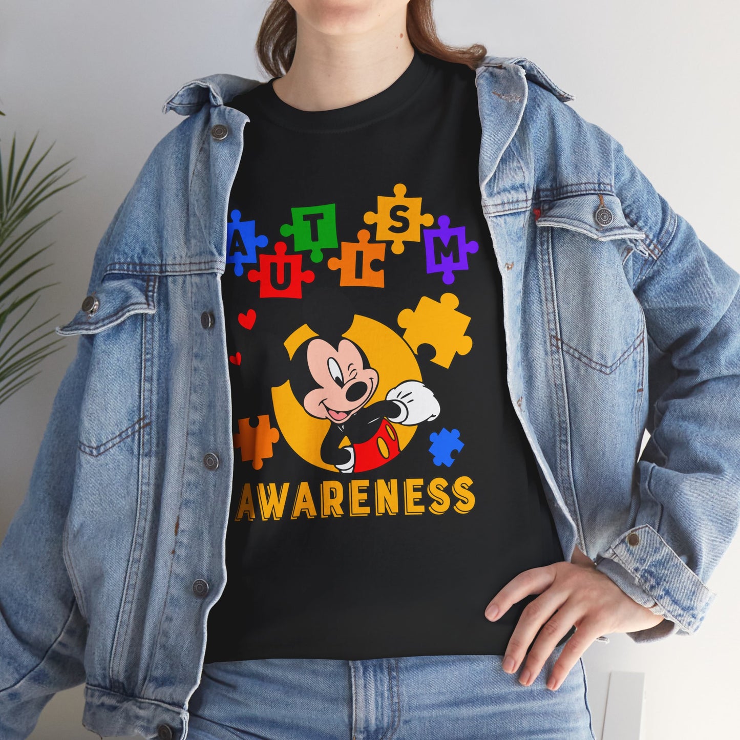 Autism Awareness Puzzle Tee — Cute Character Design
