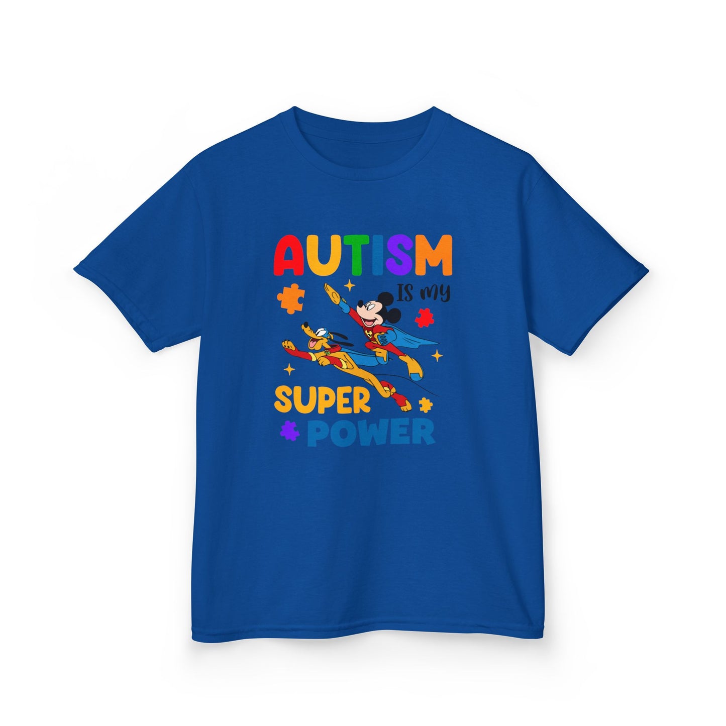 Autism Is My Superpower Kids T-Shirt — Colorful Awareness Tee