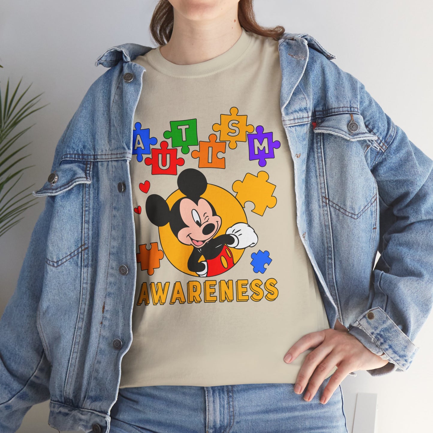 Autism Awareness Puzzle Tee — Cute Character Design