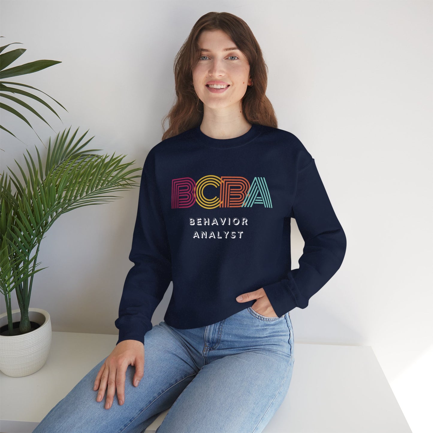 BCBA Retro Striped Crewneck Sweatshirt