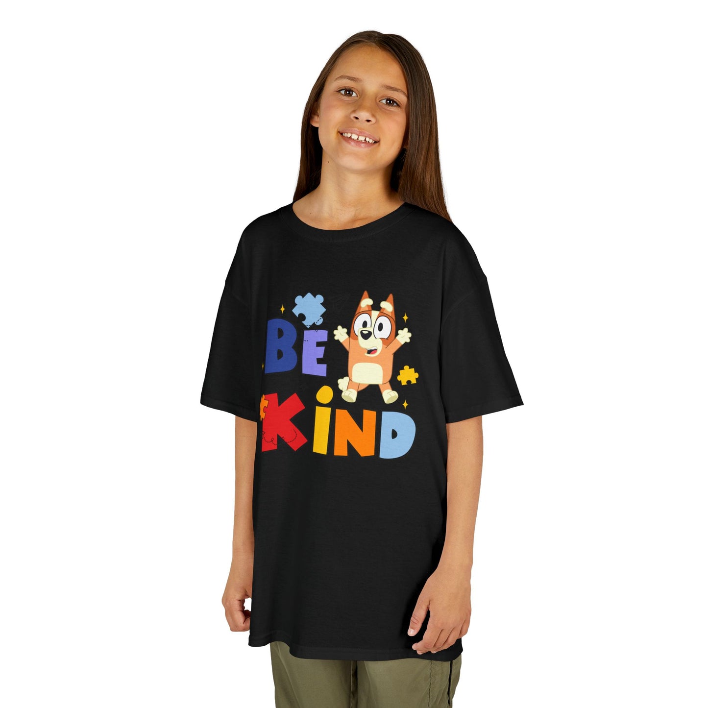Kids Autism Awareness T-Shirt — Colorful Puzzle Heart Design
