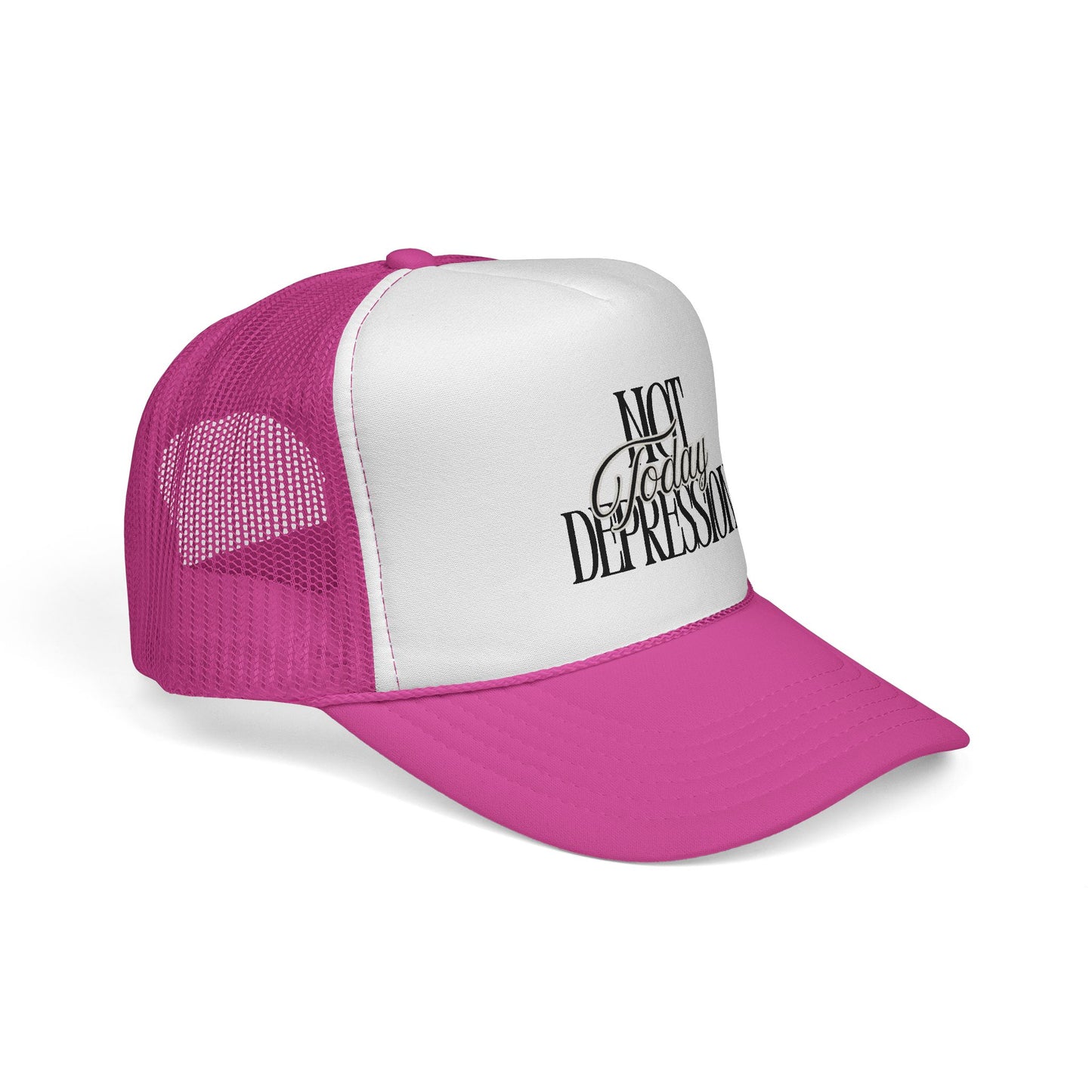 Trucker Cap — "Not Today Depression" Embroidered Mental Health Awareness Hat