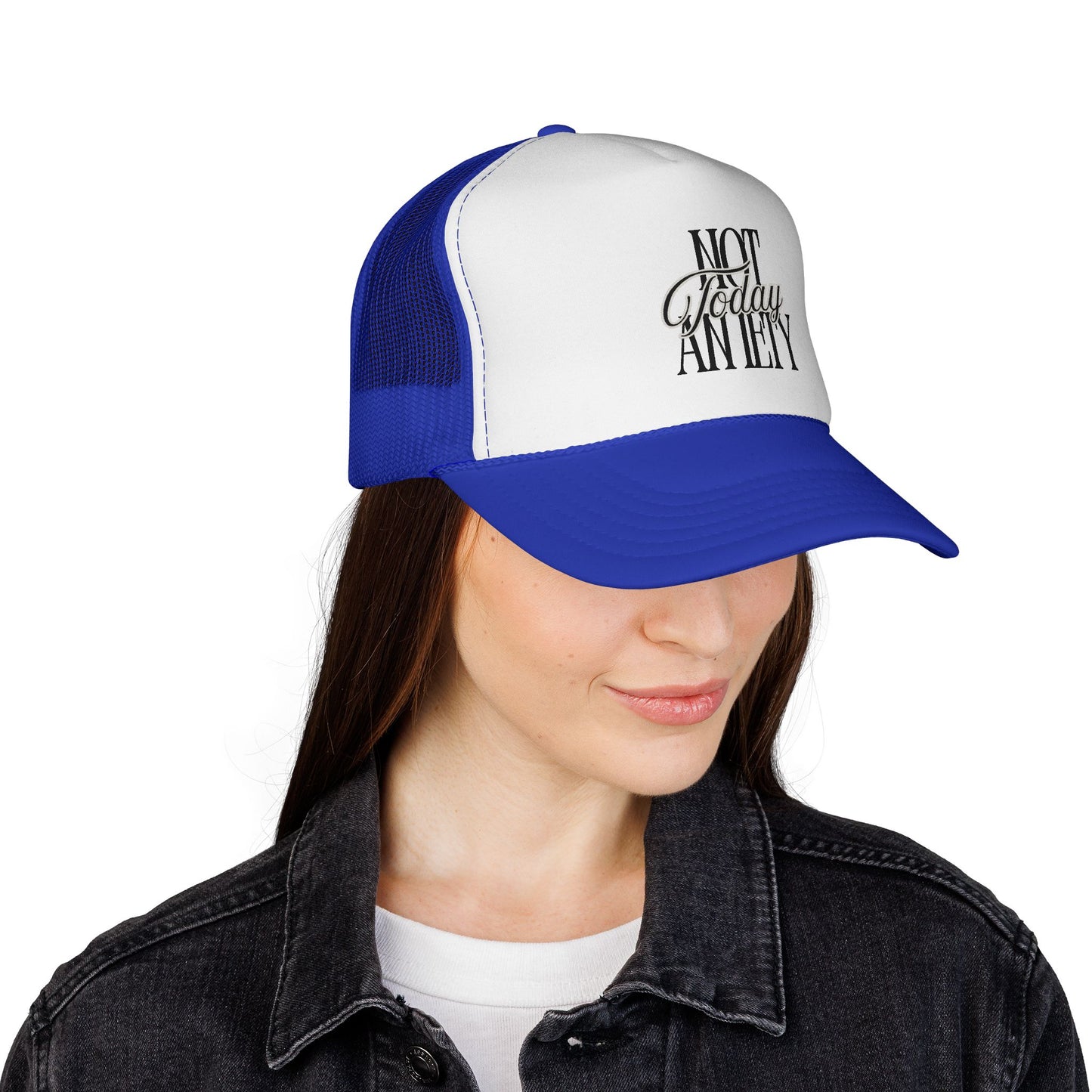 Not Today Anxiety Trucker Cap — Funny Anti-Anxiety Mesh Hat for Stress Relief