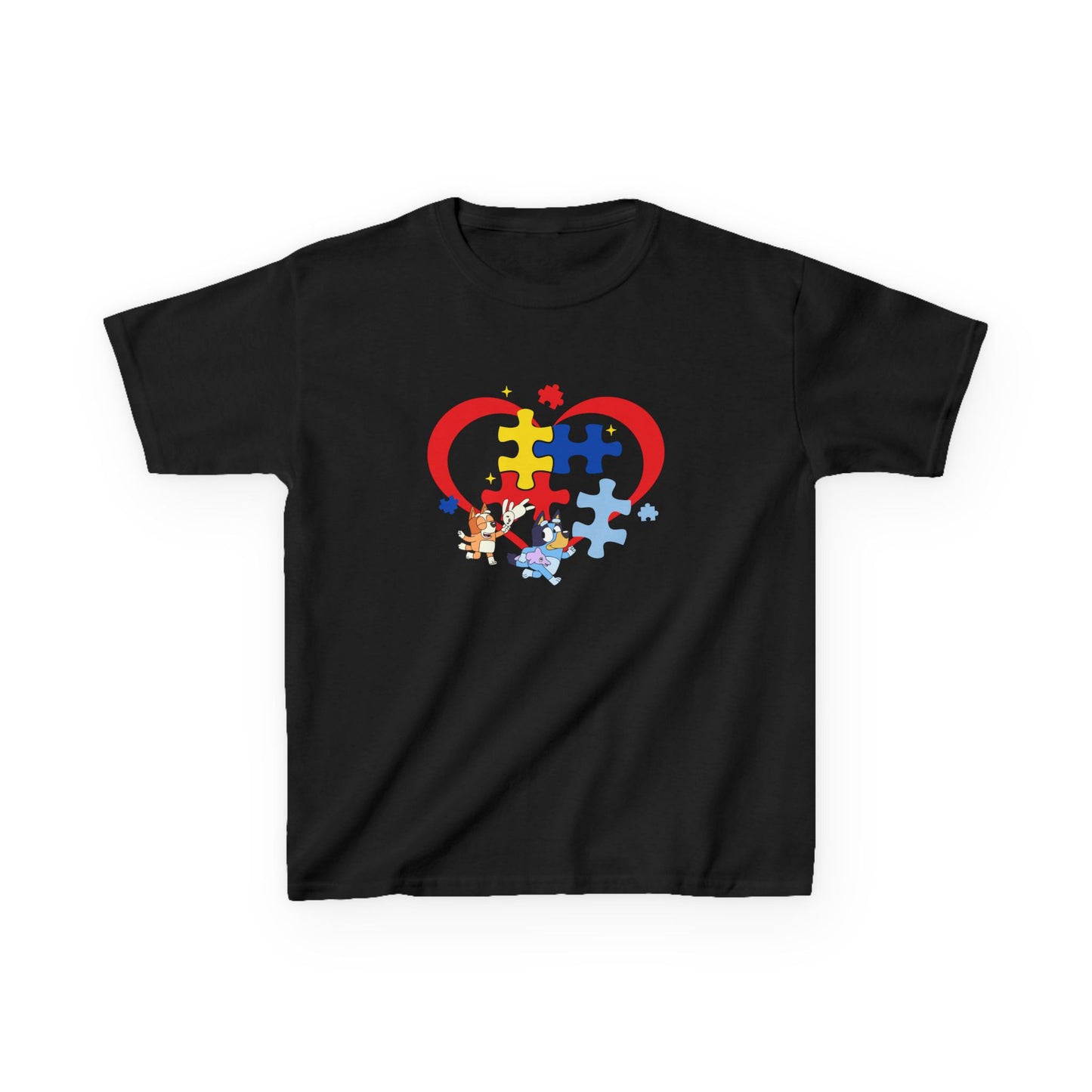 Kids Autism Puzzle Heart T-Shirt
