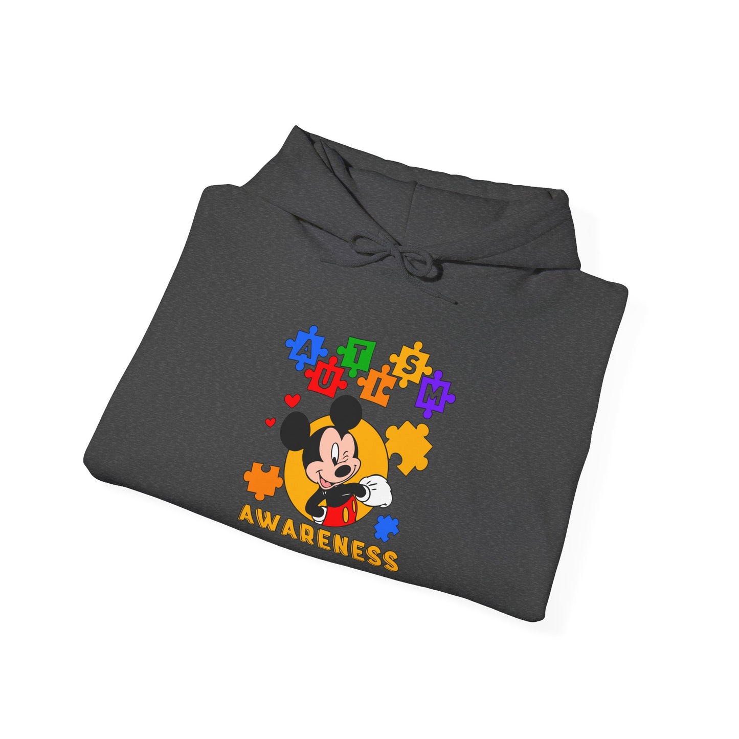 Autism Awareness Hoodie – Colorful Puzzle Heart Design