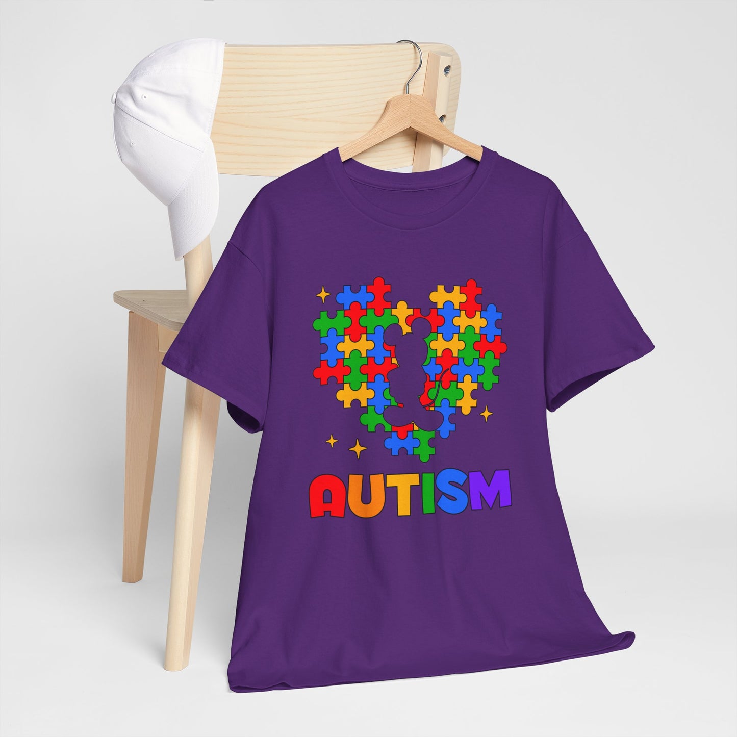 Autism Puzzle Heart T-Shirt — Colorful Support Tee