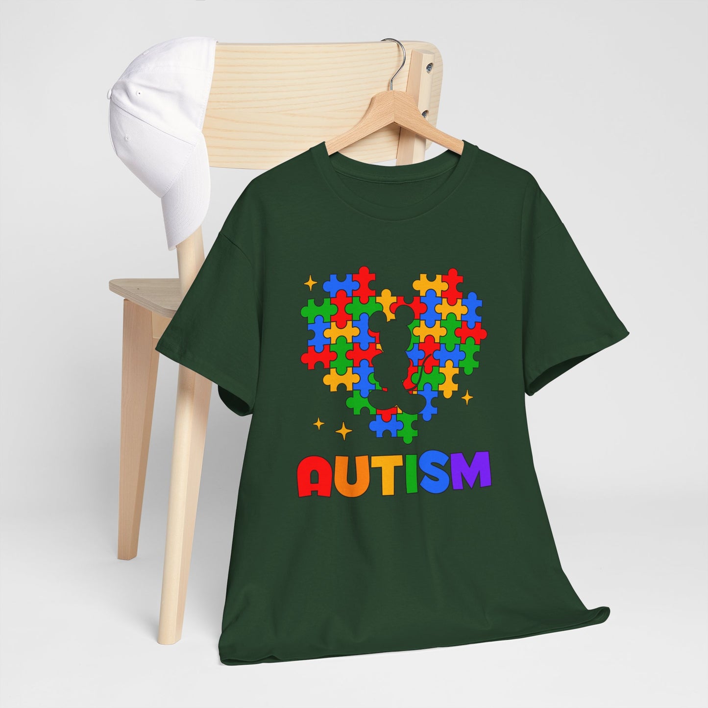 Autism Puzzle Heart T-Shirt — Colorful Support Tee