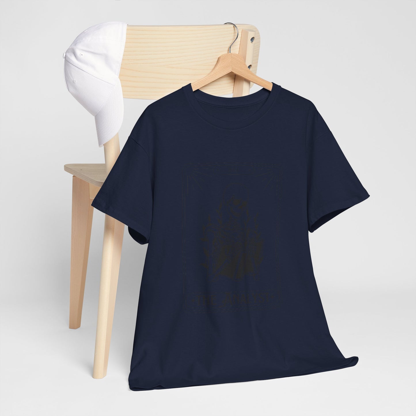 The Analyst Unisex Heavy Cotton Tee - Casual Skeleton Graphic T-Shirt