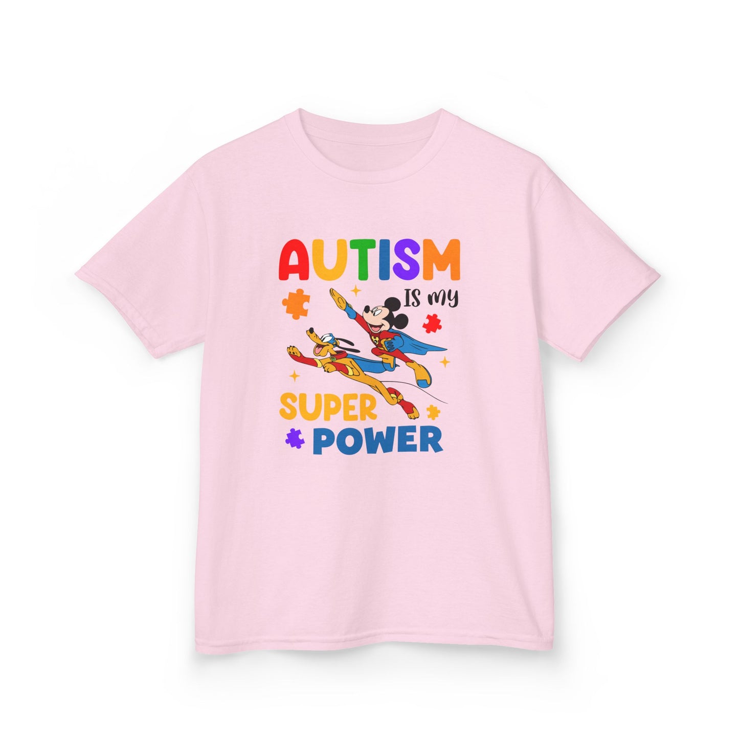 Autism Is My Superpower Kids T-Shirt — Colorful Awareness Tee