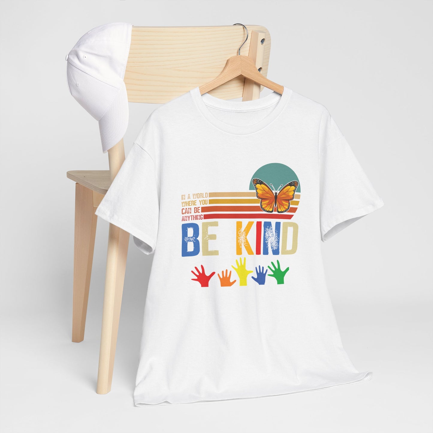Be Kind Unisex Heavy Cotton Tee - Colorful Inspirational T-Shirt
