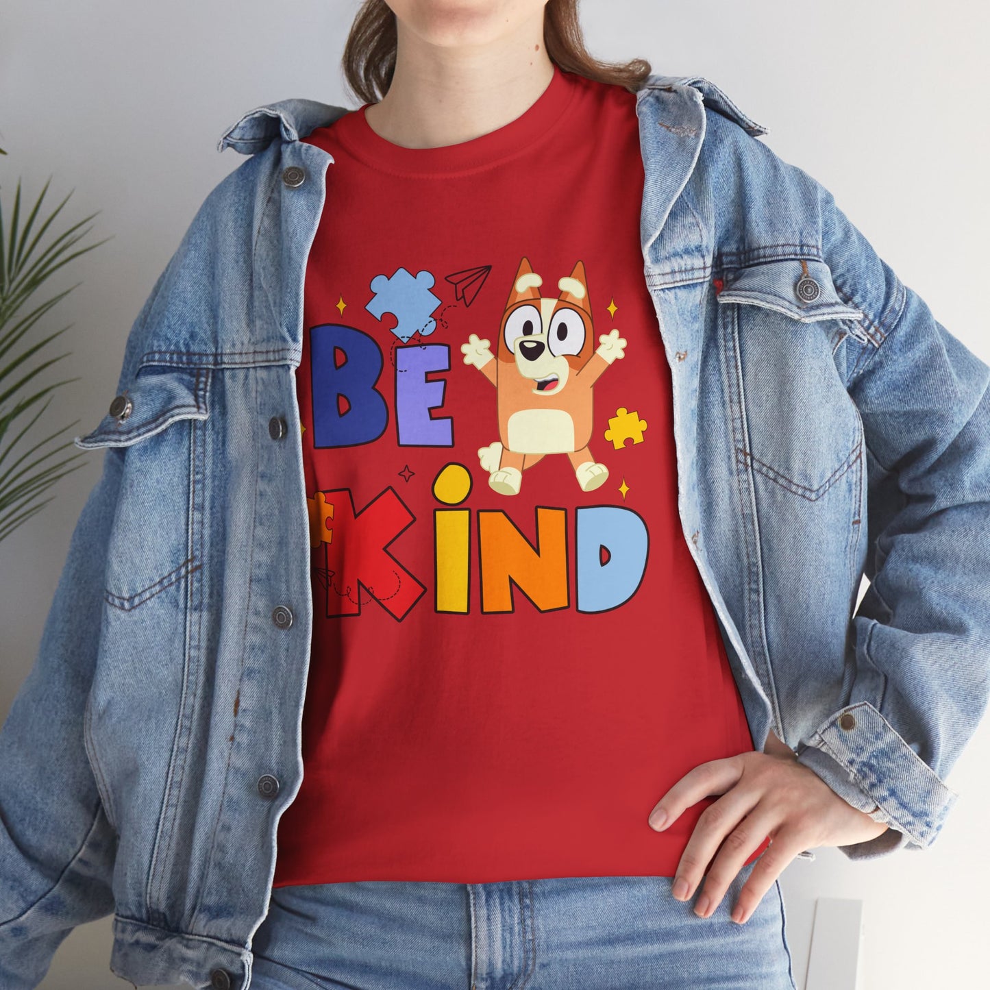 Be Kind Kids T-Shirt — Cute Cartoon Dog Positive Message Tee