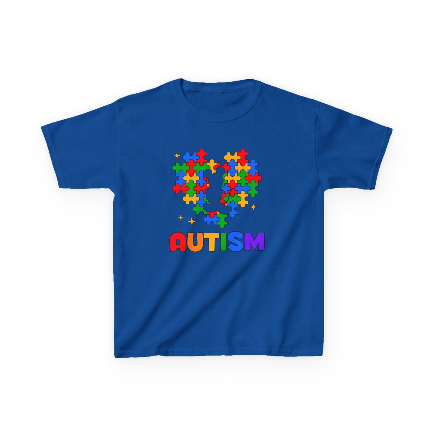 Kids Autism Puzzle-Heart T-Shirt — Colorful Awareness Tee