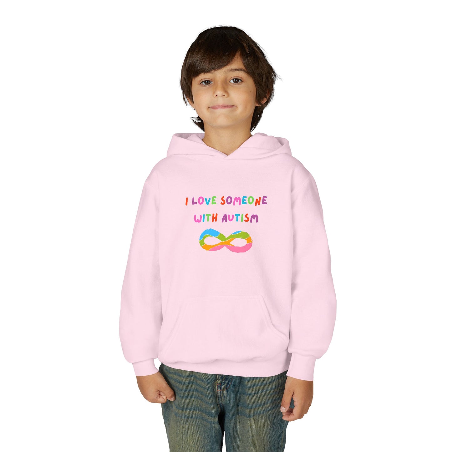 Autism Awareness Youth Hoodie - I Love Someone with Autism