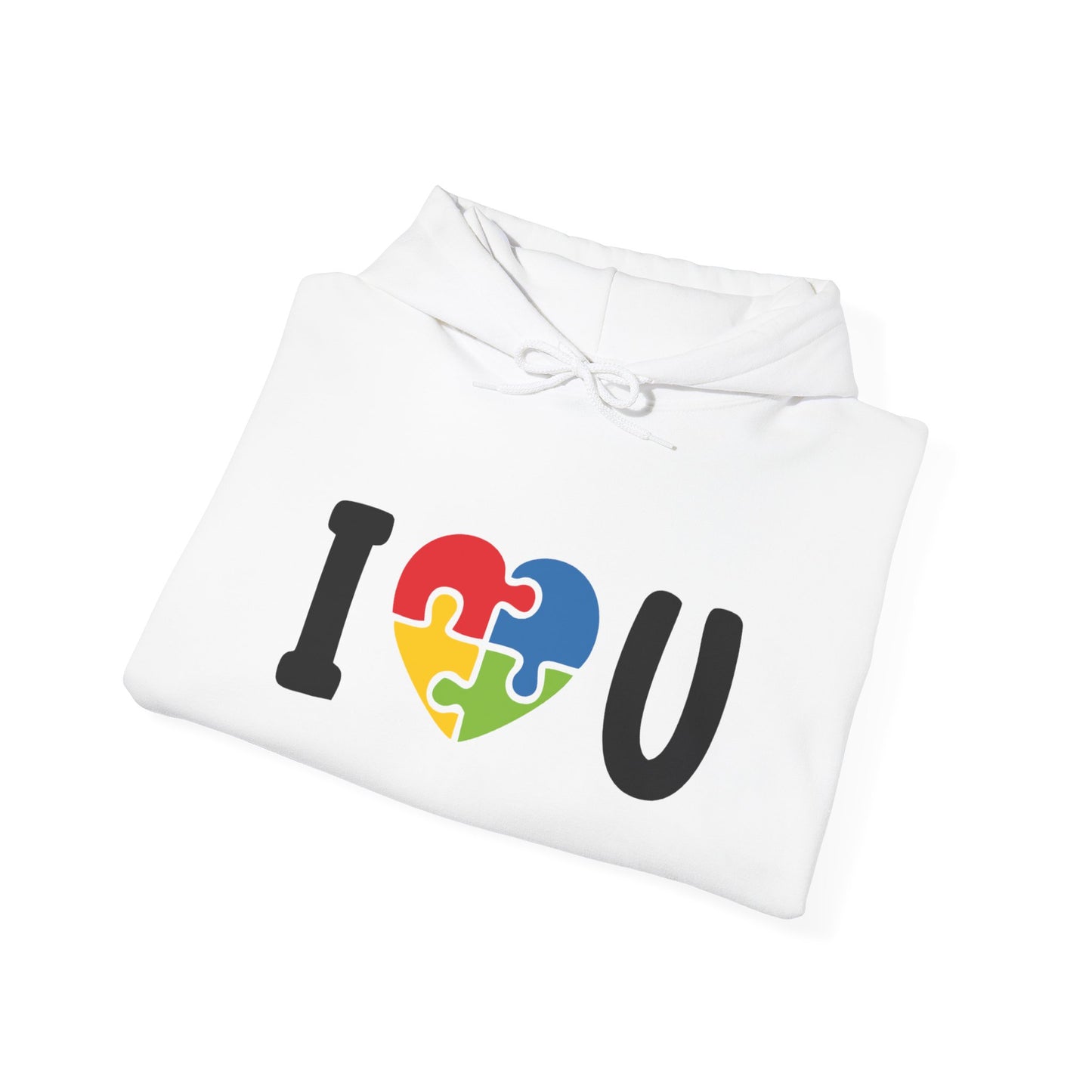 I Love You Puzzle Hoodie