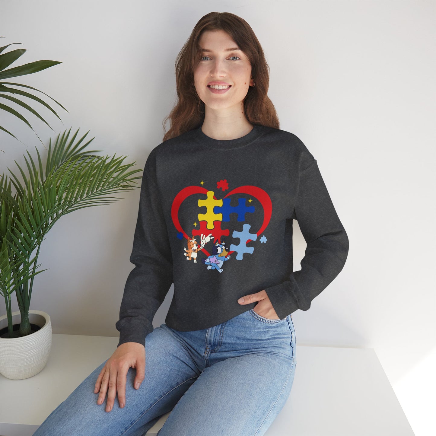 Autism Awareness Puzzle Heart Sweatshirt