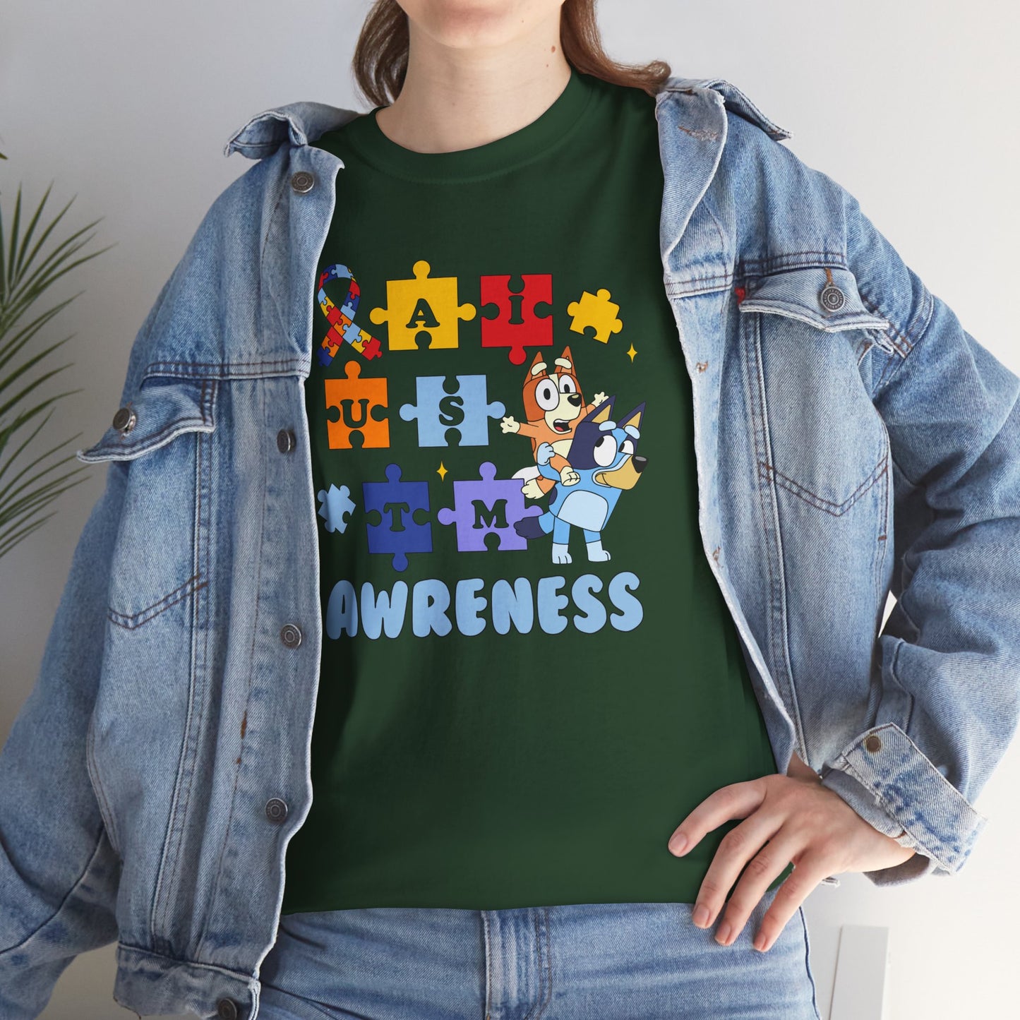 Autism Awareness Puzzle Tee - "I Am Awareness" Support Shirt