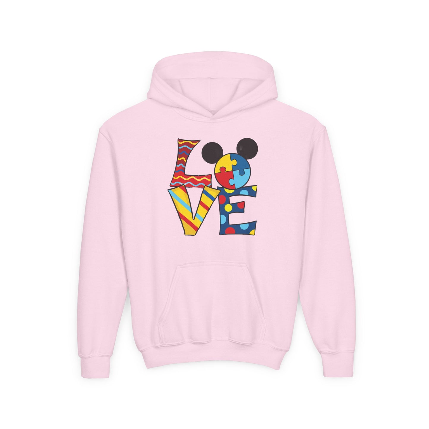 Colorful Puzzle Love Youth Hoodie