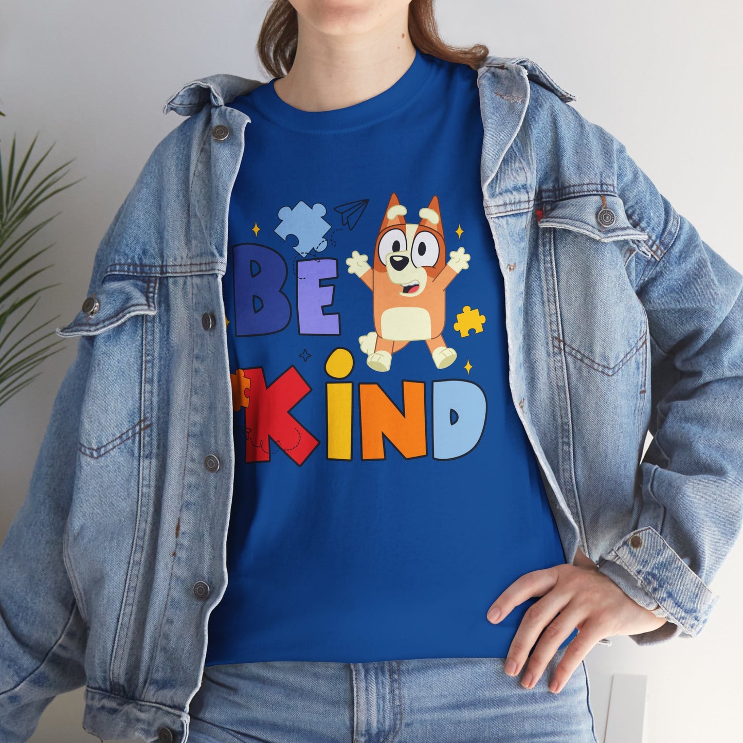 Be Kind Kids T-Shirt — Cute Cartoon Dog Positive Message Tee