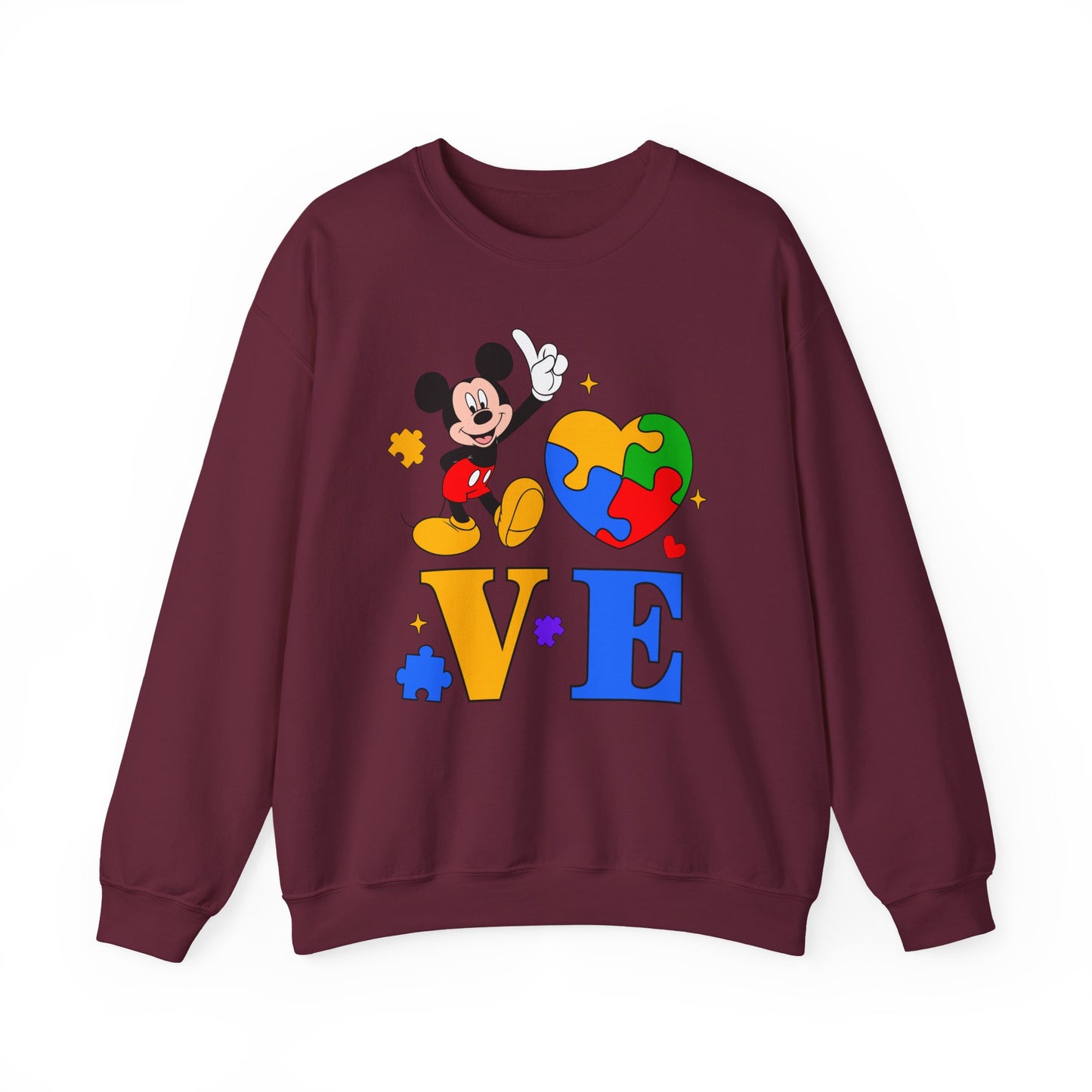 Mickey Puzzle Heart LOVE Sweatshirt