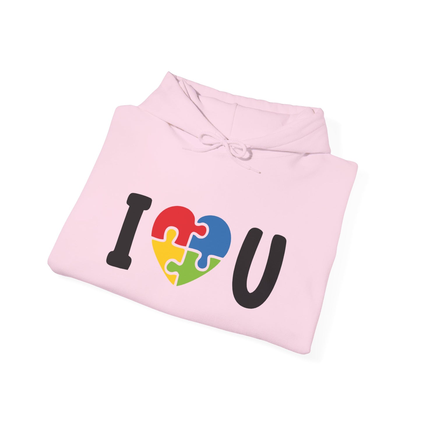 I Love You Puzzle Hoodie