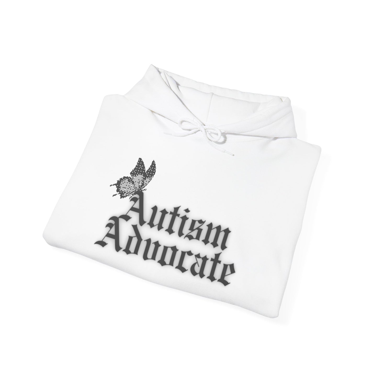 Autism Advocate Hoodie — Gothic Script Awareness Pullover
