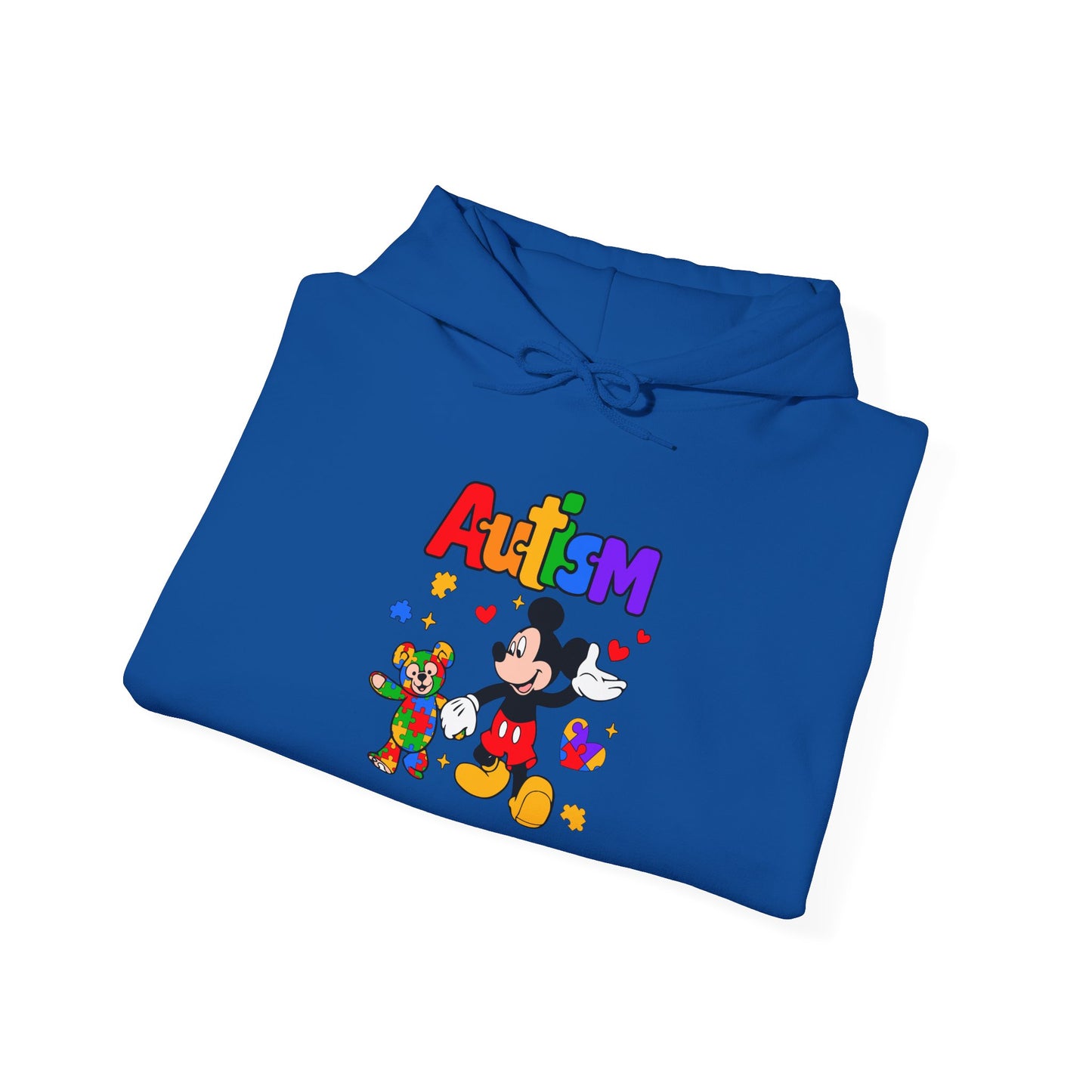 Autism Awareness Hoodie — Colorful Puzzle Heart Design