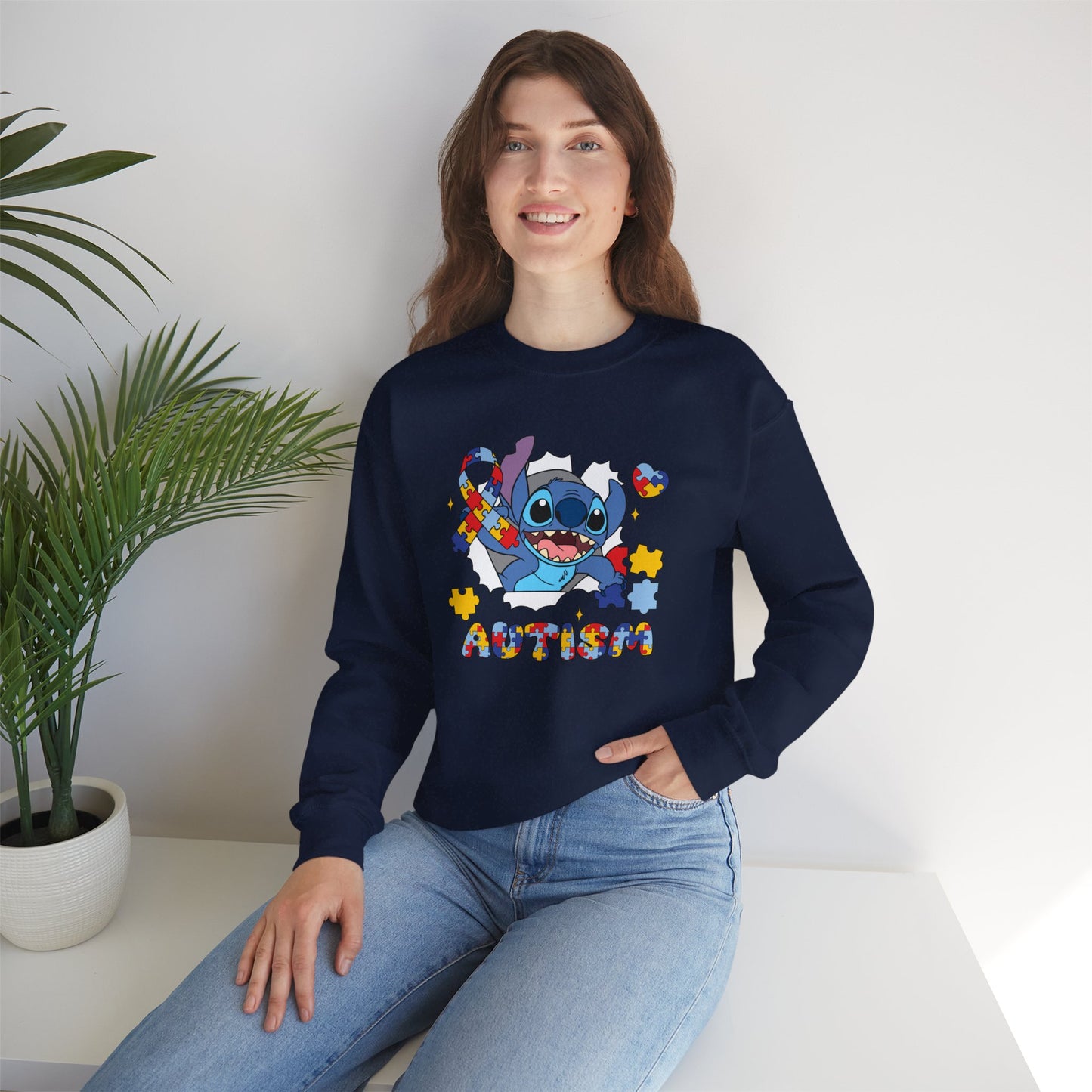 Autism Puzzle Crewneck Sweatshirt