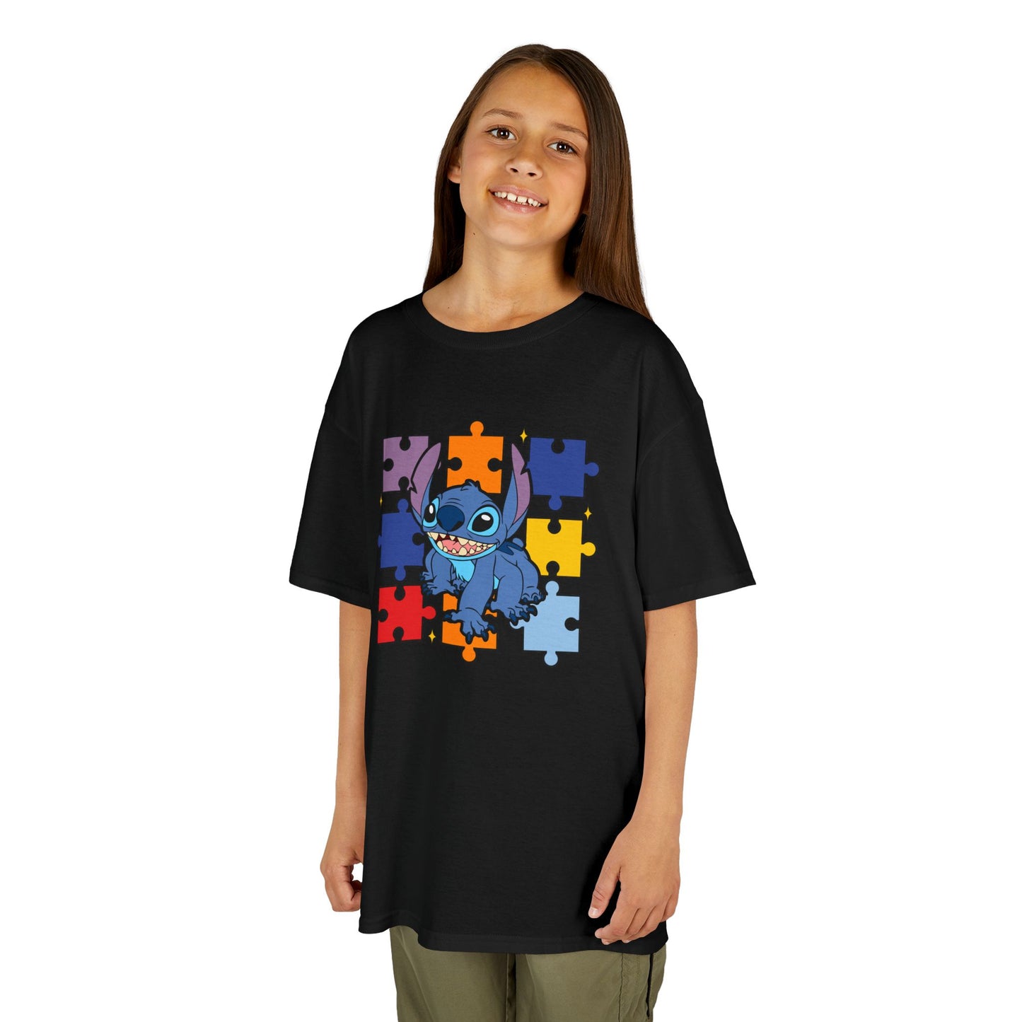Autism Puzzle Stitch Kids Tee