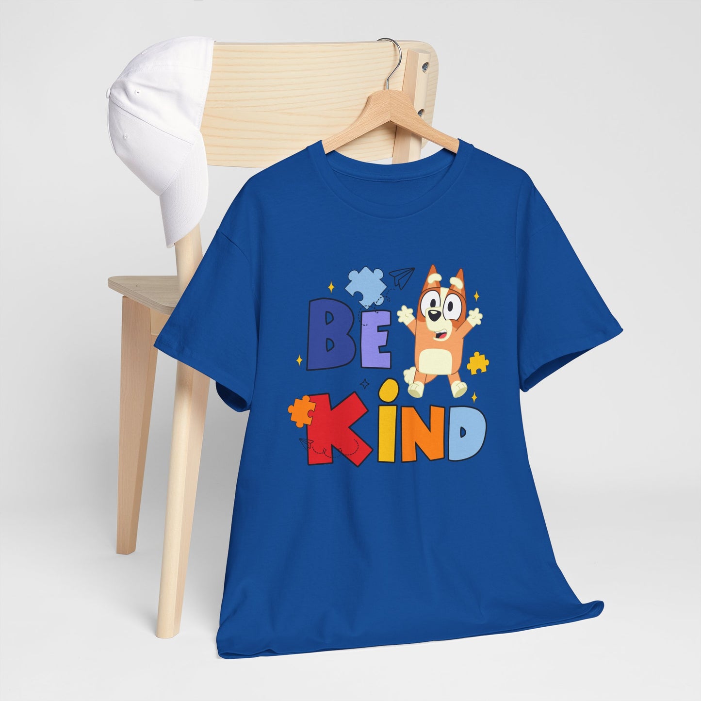 Be Kind Kids T-Shirt — Cute Cartoon Dog Positive Message Tee