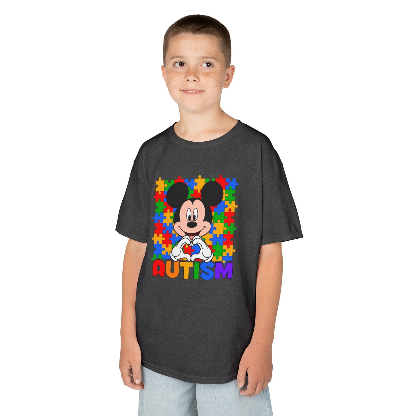 Kids Autism Puzzle Heart T-Shirt