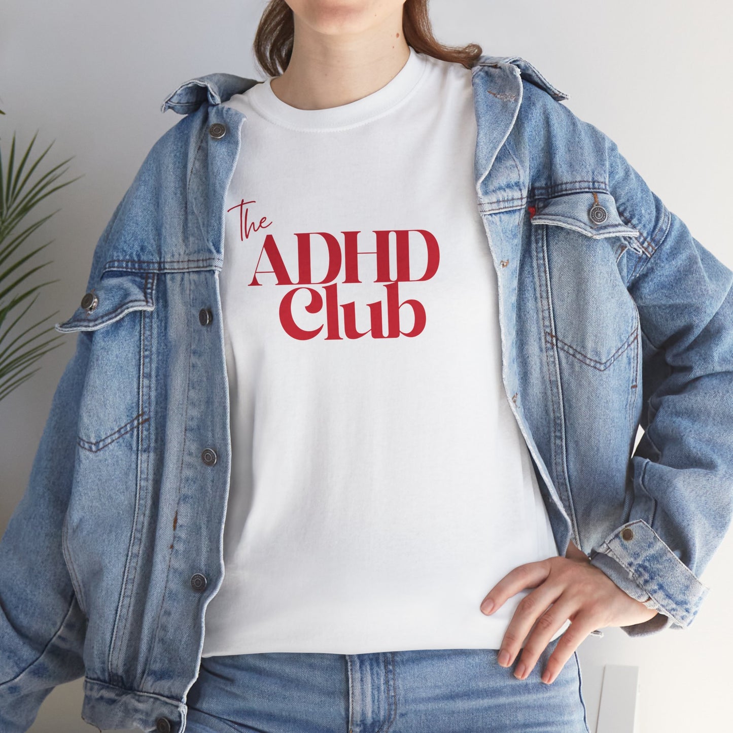 ADHD Club Unisex Heavy Cotton Tee - Comfortable & Supportive T-Shirt