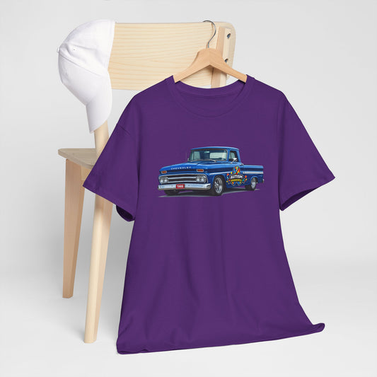 Classic Blue Pickup Truck T‑Shirt — Vintage Chevy C10 Graphic Tee