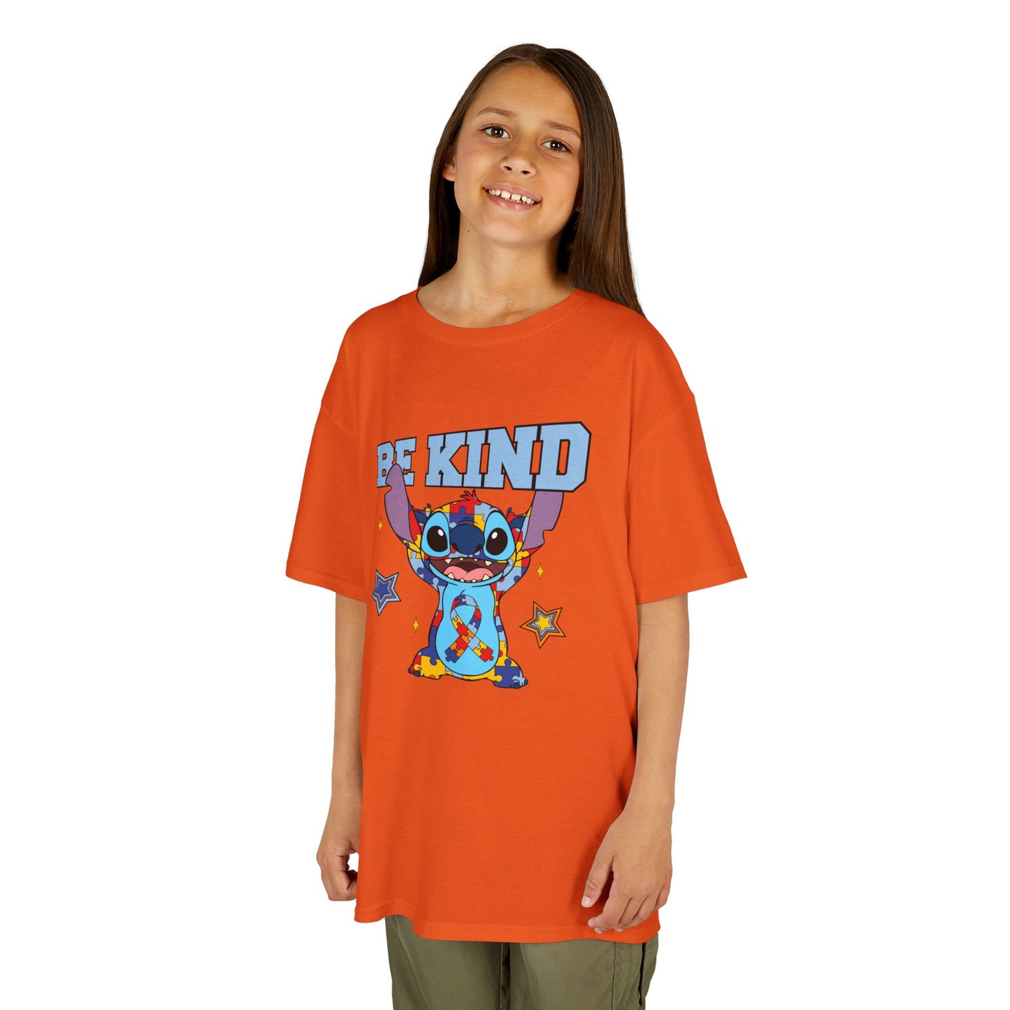 Kids Tee — Cute 'Be Kind' Cartoon Alien Graphic Shirt