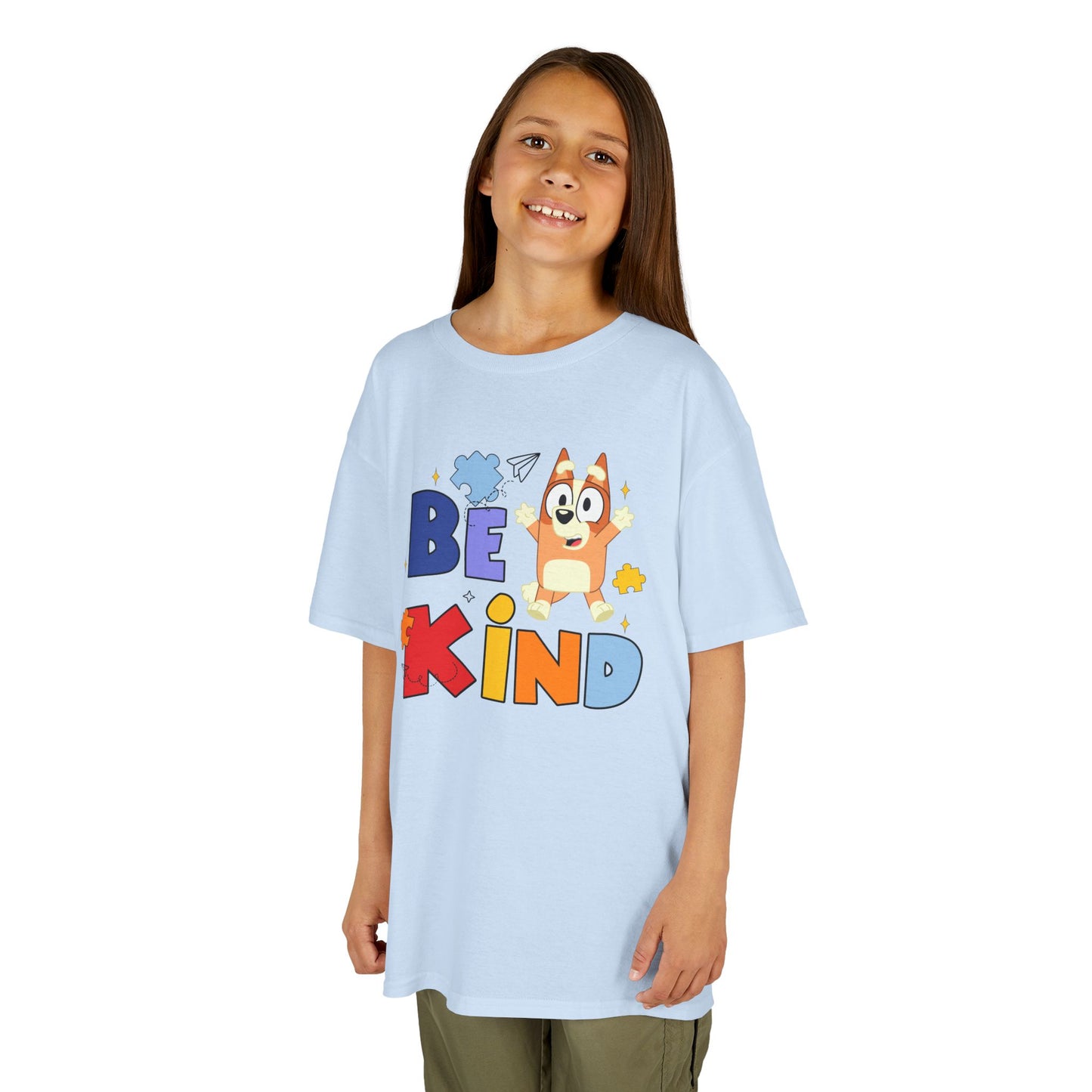 Kids Autism Awareness T-Shirt — Colorful Puzzle Heart Design