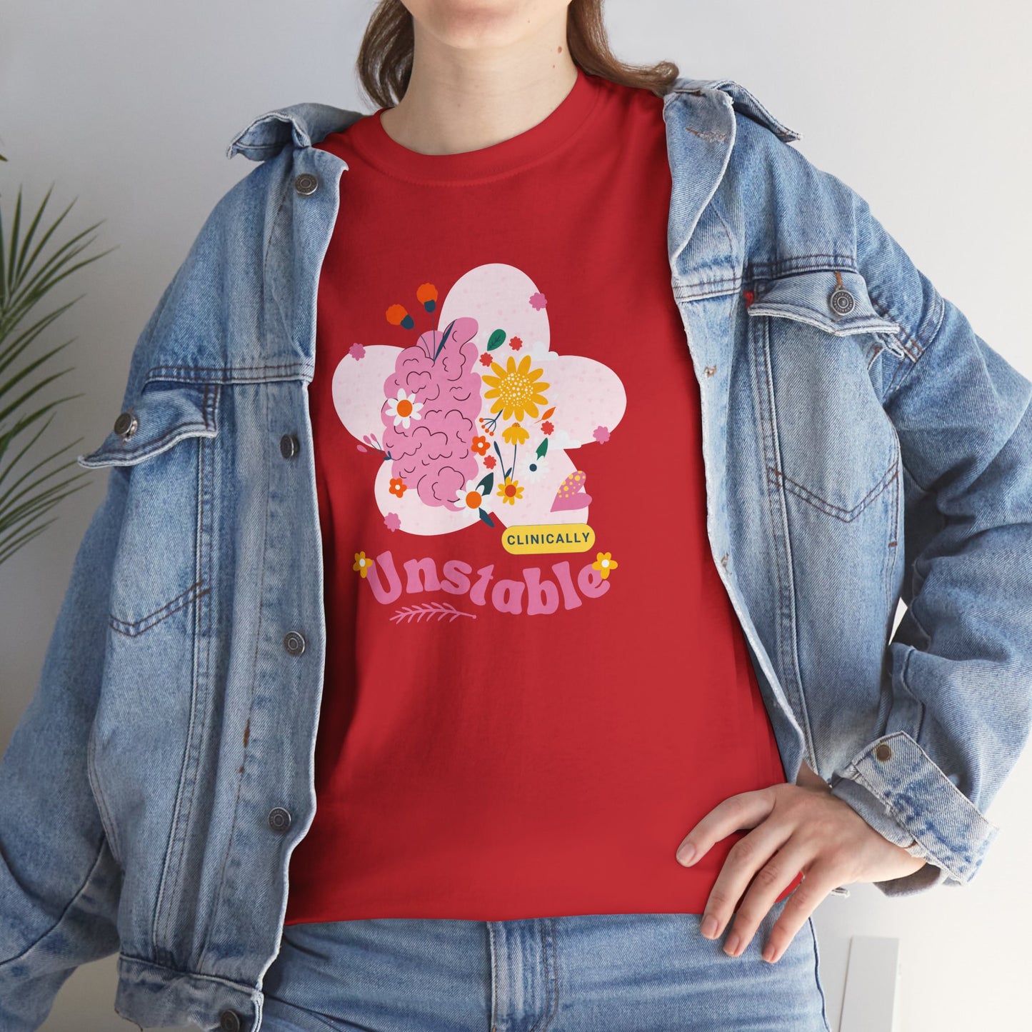 Colorful Unstable Unisex Heavy Cotton Tee - Fun Graphic T-Shirt for Every Occasion