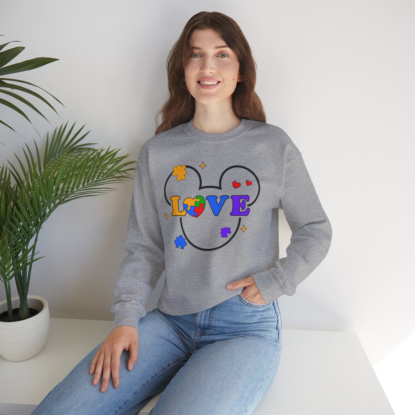 Love Puzzle Crewneck Sweatshirt