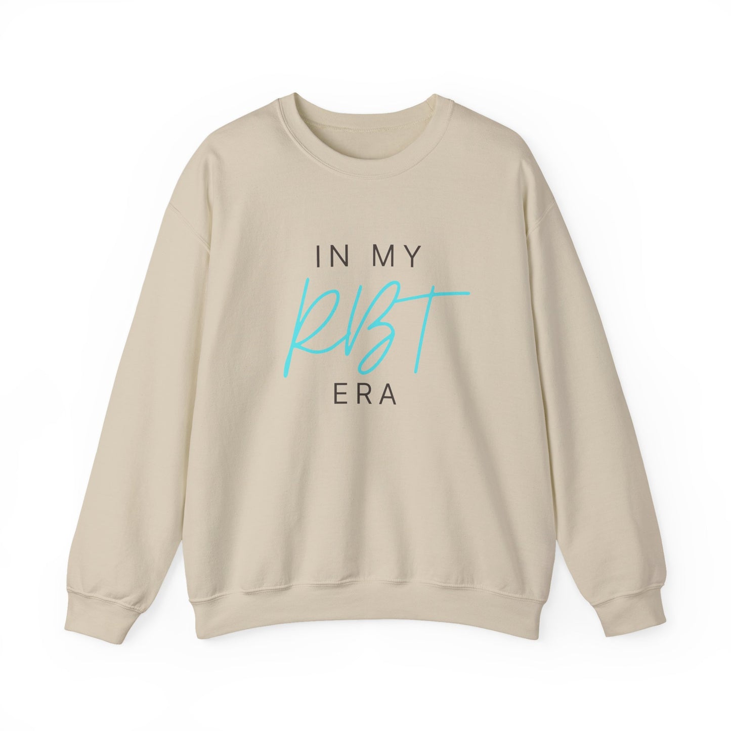 Crewneck Sweatshirt — "In My RBT Era" Minimal Pastel Script Pullover